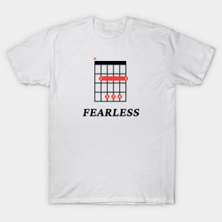 B Fearless B Guitar Chord Tab Light Theme T-Shirt